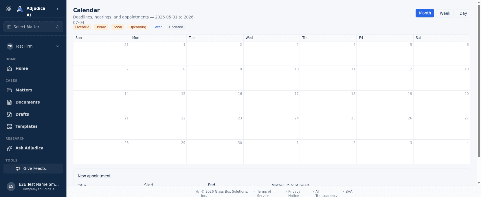 The calendar